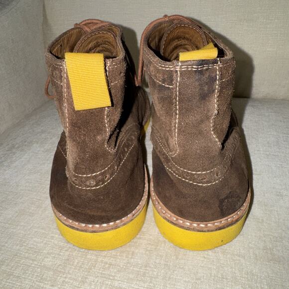 Donald J Pliner Grant ZB Suede Lace Up Ankle Boots in Brown 11B Leather Brazil main image 11
